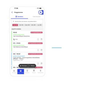 Retrouvez les sessions